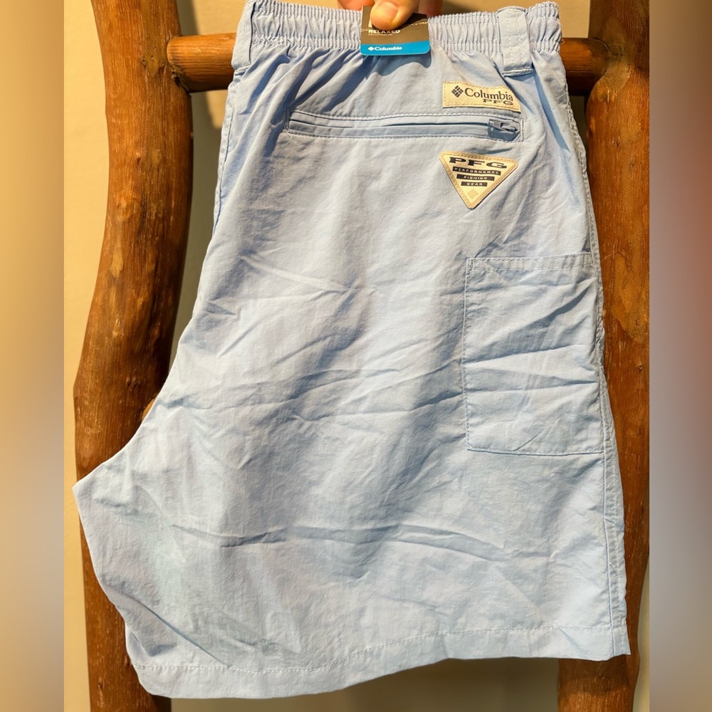 Columbia Light Blue Cargo Shorts